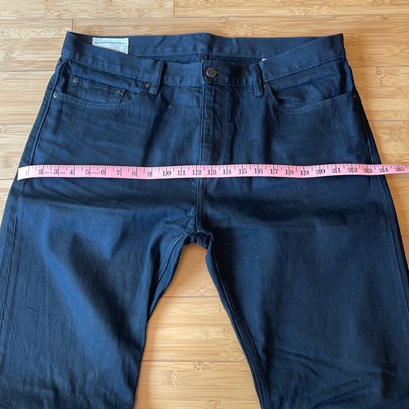 NEW! Banana Republic Straight Black Jeans 36w x 34L - Picture 10 of 12